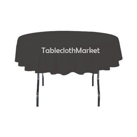 10 Pack 60" Inch round Polyester Tablecloth 24 COLOR Table Cover Wedding Event", (Color: Charcoal Gray)