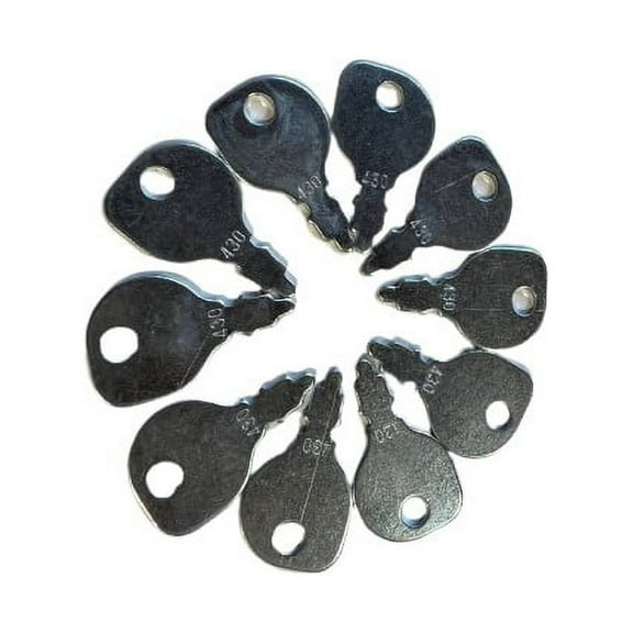 10 Pack 61# 430 96520 406543 92216C1 Keys for John Deere Honda Indak Kubota Murray MTD Polaris Scag Sears