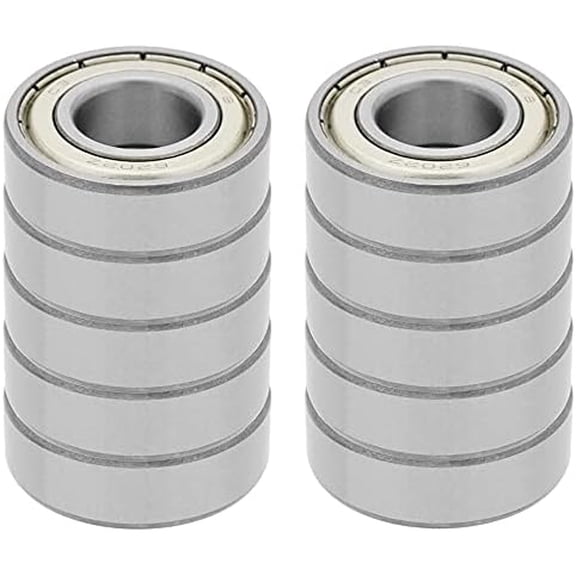 [10-Pack] 6202-ZZ 5/8 - Deep Groove Radial Ball Bearing 0.625 in x 1.378 in x 0.4331 in (ID x OD x Width) | 15.875 mm x 35 mm x 11 mm (ID x OD x Width)$$Hardware