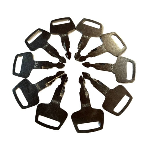 10 Pack 66# 5080 069027029 Keys for Case IHI Excavator Heavy Equipment Ignition Chieftain, Marooka