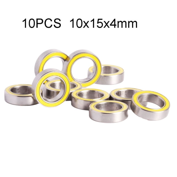 10 Pack 6700 Series Ball Bearings 10x15x4mm Stainless Steel Sealed High ABEC-5 for Hybrid Construction for Industrial Automation Motors and Mechanical Power Transmission Applications(10x15x4mm)