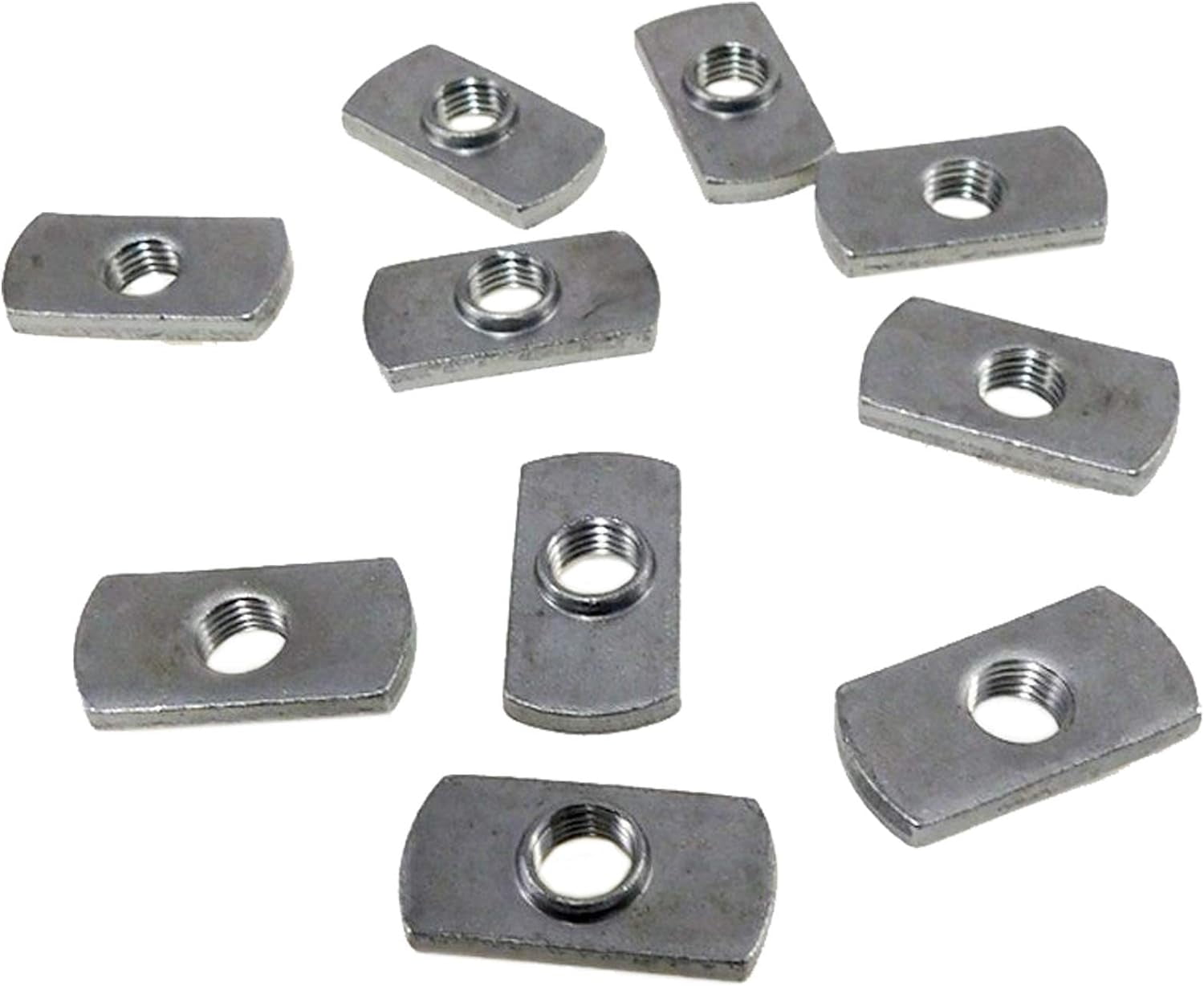 10 Pack 7/1620 Spot Weld Nuts Double Tab Center Hole Design Spot
