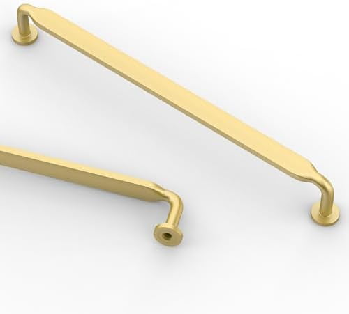 10 Pack 7.5 Inch(192mm) Brushed Gold Kitchen Cabinet Handles, Cabinet Pulls Kitchen Cabinet Hardware for Cupboard Drawer Pulls