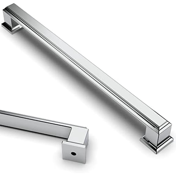 10 Pack 7.5 Inch(192mm) Polished Chrome Kitchen Cabinet Handles Cabinet Pulls Kitchen Cabinet Hardware for Cupboard Drawer Pulls