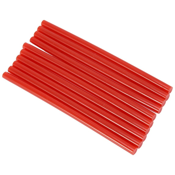 10-Pack 7 x 150mm Colorful Hot Melt Glue Sticks, Perfect for 20W Small Glue Guns - Red