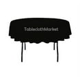 thumbnail image 1 of 10 Pack 72" Inch round Polyester Tablecloth 24 COLOR Table Cover Wedding Banquet", (Color: Black), 1 of 1