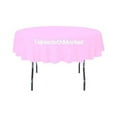 thumbnail image 1 of 10 Pack 72" Inch round Polyester Tablecloth 24 COLOR Table Cover Wedding Banquet", (Color: Light Pink), 1 of 1
