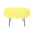 thumbnail image 1 of 10 Pack 72" Inch round Polyester Tablecloth 24 COLOR Table Cover Wedding Banquet", (Color: Yellow), 1 of 1