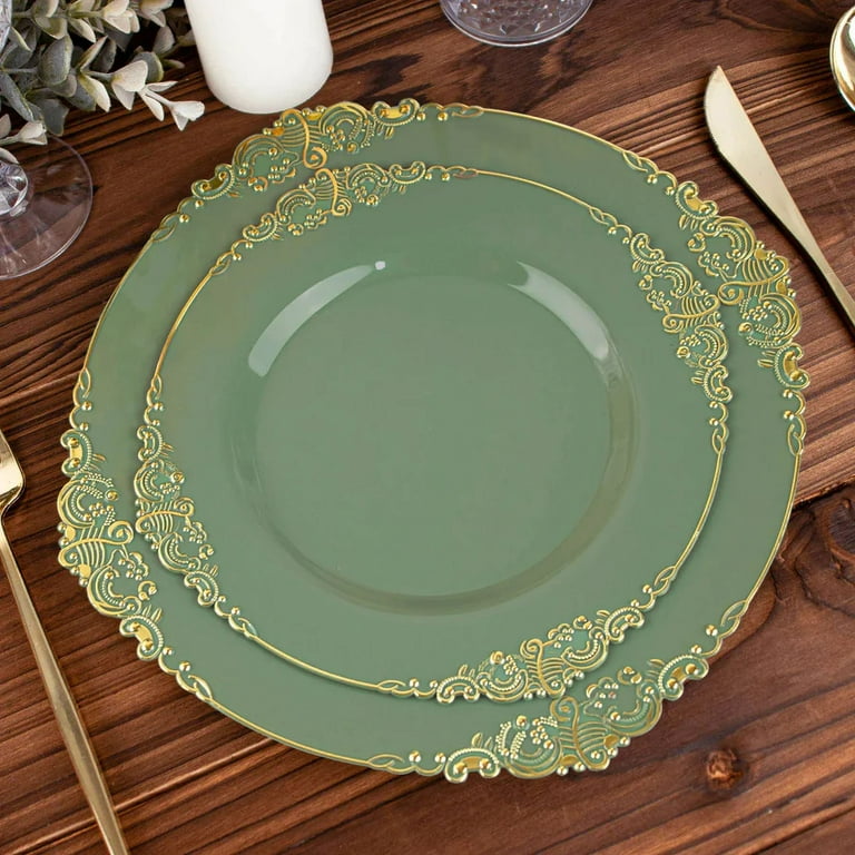 Decorative deals disposable plates
