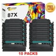 thumbnail image 1 of 10-Pack 87X Toner Cartridge Compatible for HP CF287X 87X CF287A 87A LaserJet Enterprise M506 M506n M506x M506dn MFP M527 Series Pro M501n M501dn High Yield Black Printer Ink, 1 of 9