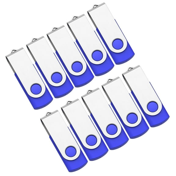 10 Pack 8GB Flash Drive USB Flash Drive TOPESEL USB Drives Thumb Drive Memory Stick Blue
