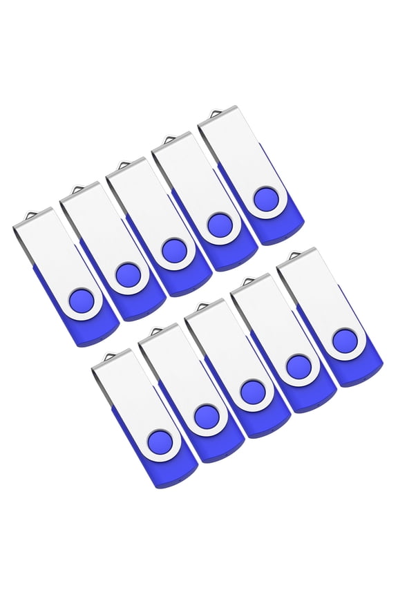 10 Pack 8GB Flash Drive USB Flash Drive TOPESEL USB Drives Thumb Drive Memory Stick Blue