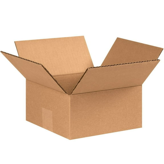 (10 Pack) 8x8x4 Size Shipping and Packing Box - Cardboard - Quantity per Order: 10
