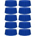 10 Pack 90 Inch Round Tablecloth, Royal Blue Polyester Fabric Table