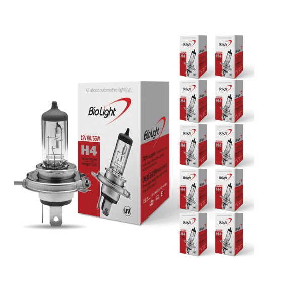 10-Pack 9003 H4 Halogen Bulbs 12V 60/55W Bulk Wholesale Shop Mechanic Fleet B2B