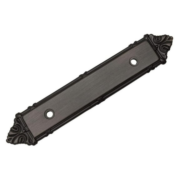 10 Pack - 9466ORB Oil Rubbed Bronze Cabinet Hardware Handle Pull Backplate/Back Plate - 3" Inch (76mm) Hole Centers