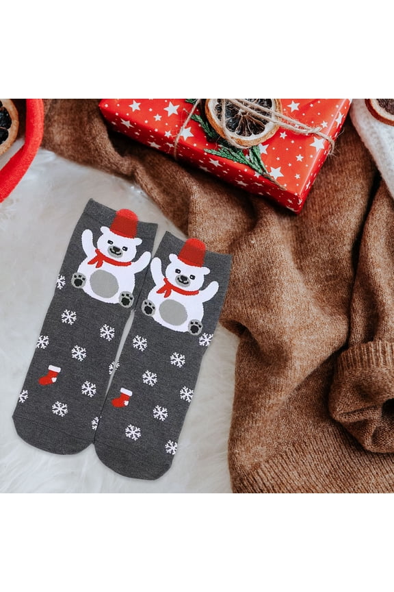 10 Pack A Pair Of Socks Christmas Socks Cute Cartoons Christmas Socks Mid Socks Suitable For Keeping Warm In Autumns And Winter Home ornaments