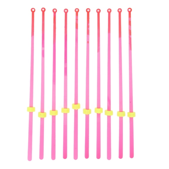 10-Pack ABS Ice Fishing Rod Tips - Mini Top Section Extension Pole for Winter Fishing, 18cm