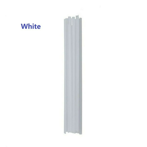 10-Pack ABS Plastic Welding Rods For Car Bumper Repair,250X5x2.5 Mm Black And White Thermoplastic Rods for ABS Shell, Motorcycle And Computer Housing(White)
