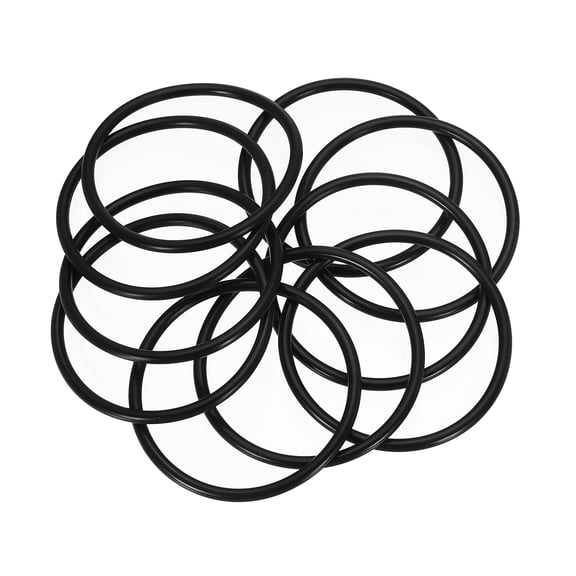 10 Pack AS-227 Nitrile O-rings 70 Durometer 2-1/8" ID, 2-3/8" OD, 1/8" Width