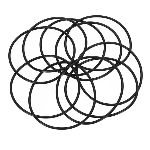 10 Pack AS-241 Nitrile O-rings 70 Durometer 3-7/8" ID, 4-1/8" OD, 1/8" Width