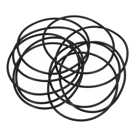 10 Pack AS-245 Nitrile O-rings 70 Durometer 4-3/8" ID, 4-5/8" OD, 1/8" Width
