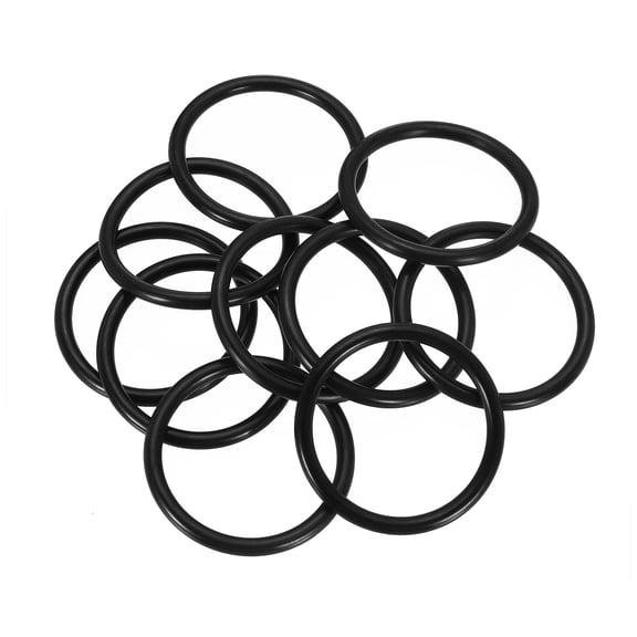 10 Pack AS-329 Nitrile O-rings 70 Durometer 2" ID, 2-3/8" OD, 3/16" Width