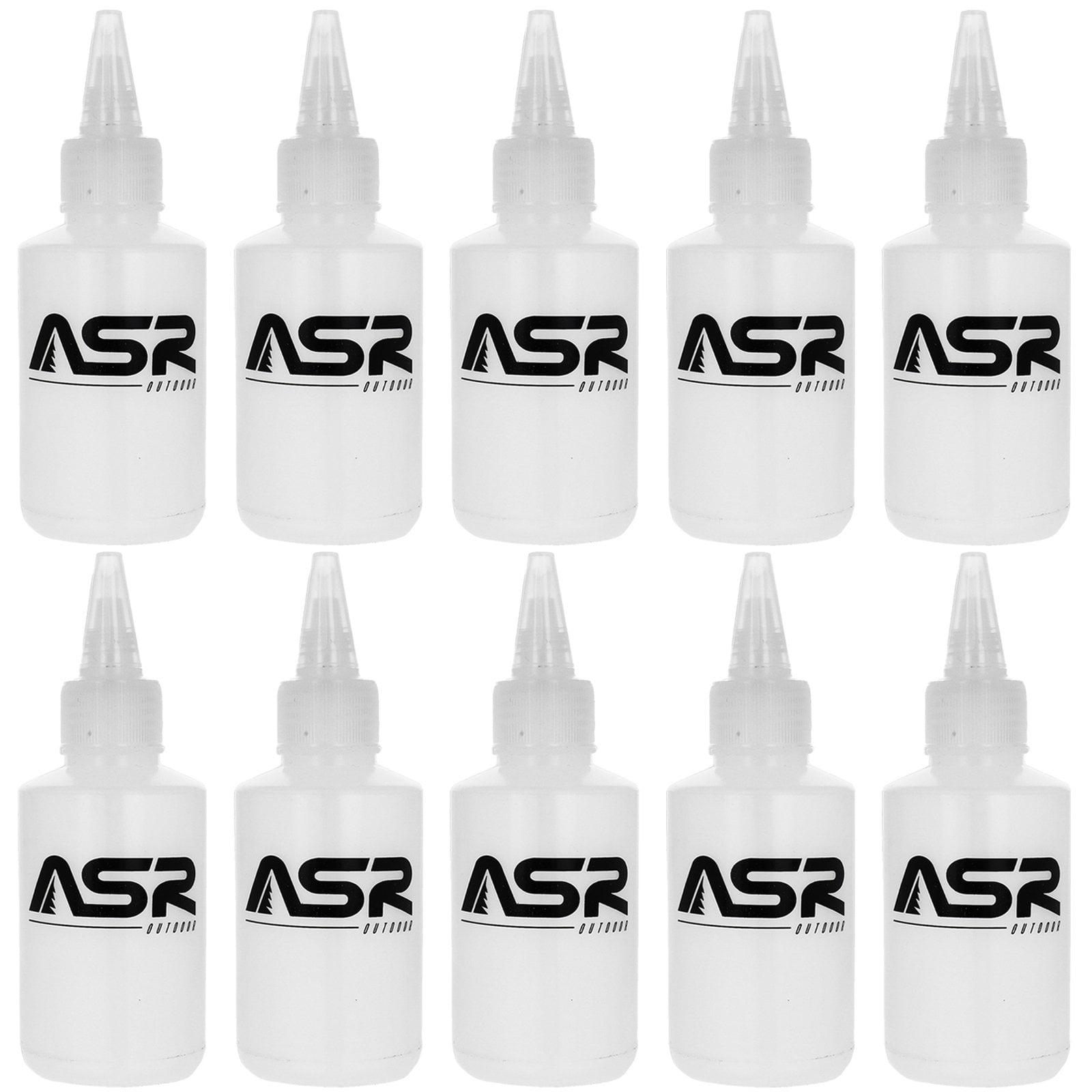 (10 Pack) ASR Outdoor 4oz Snuffer Gold Panning Snifter Bottle Squeeze