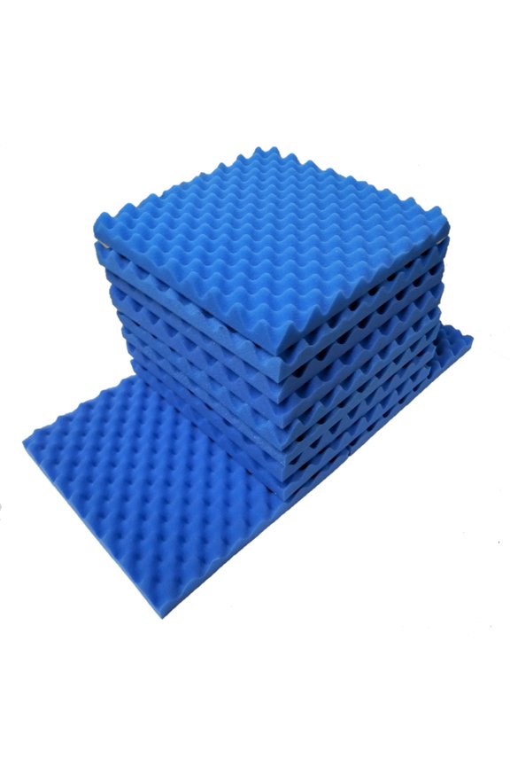 10 Pack Acoustic Foam Egg Crate Panel Wall Tile Soundproofing 12 x 12 x 1.4