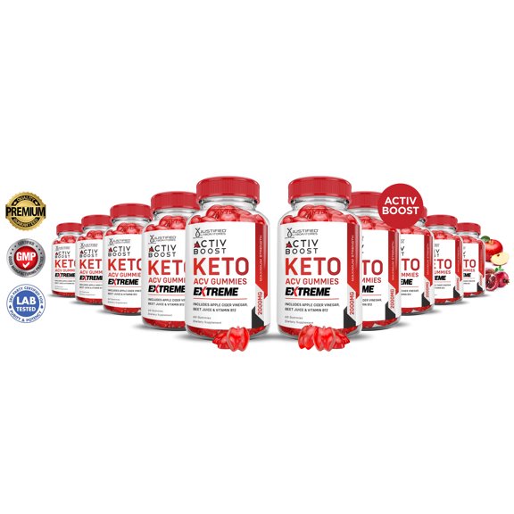 (10 Pack) Activ Keto Boost Extreme ACV Gummies 2000mg Dietary Supplement 600 Gummys
