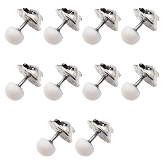 10 Pack Adjustable Curtain Clips with Pearl Accents, Anti-Slip Metal Base for Drapes & Scarves, Washable & Reusable