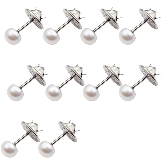 10 Pack Adjustable Curtain Clips with Pearl Accents, Anti-Slip Metal Base for Drapes & Scarves, Washable & Reusable