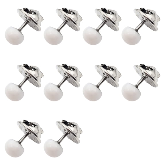 10 Pack Adjustable Curtain Clips with Pearl Accents, Anti-Slip Metal Base for Drapes & Scarves, Washable & Reusable