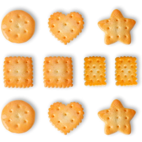 10 Pack Adorable Cartoon Cookie Refrigerator Magnets - 5 Cute Biscuit Shapes, Sweet Dessert Decor for Photo, Note & Menu Display on Fridge, Locker & Whiteboard