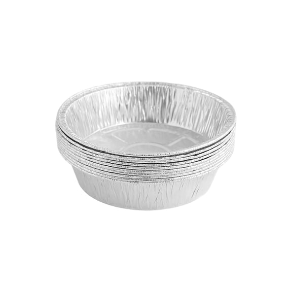 10 Pack Aluminum Pizza Pans Foil Pizza Pans, 6 Inch Round Disposable Pizza Pan Foil Focaccia Pan, Chocolate Cookies Cake Tin, Serving Platter Tray, Freezer & Oven Safe