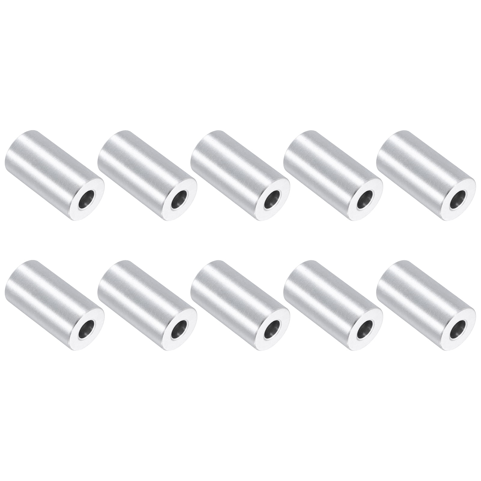 10 Pack Aluminum Spacers, 3/4" OD x 5/16" ID x 1-3/8"L for M8 Screw Bolts