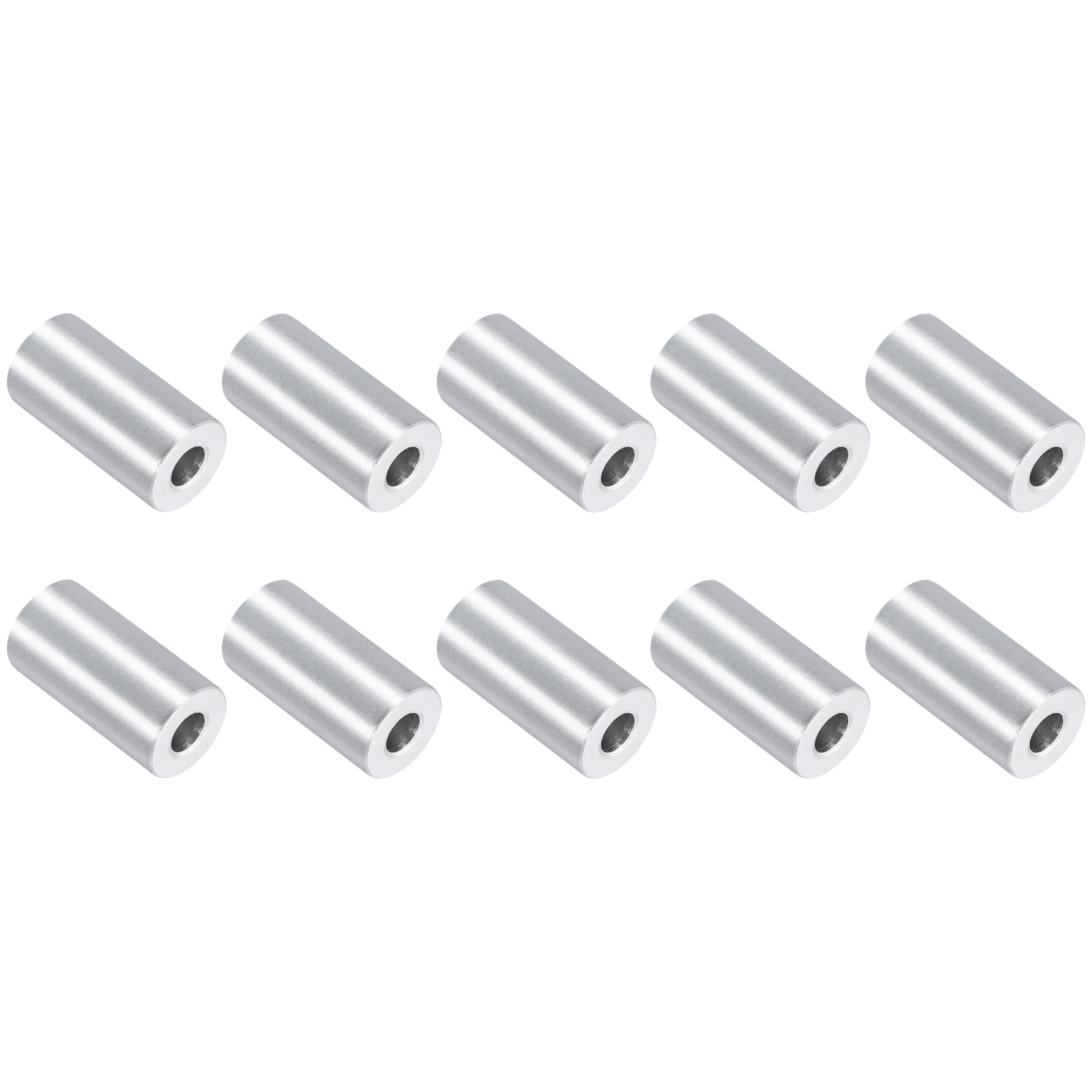 10 Pack Aluminum Spacers, 3/4" OD x 5/16" ID x 1-7/16"L for M8 Screw Bolts
