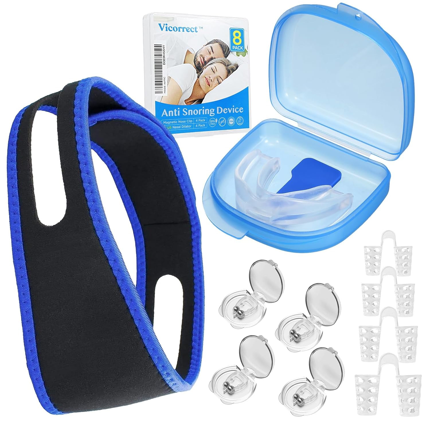 10 Pack Anti Snoring Solution, Silicone Anti Snore Clips Nasal Dilator