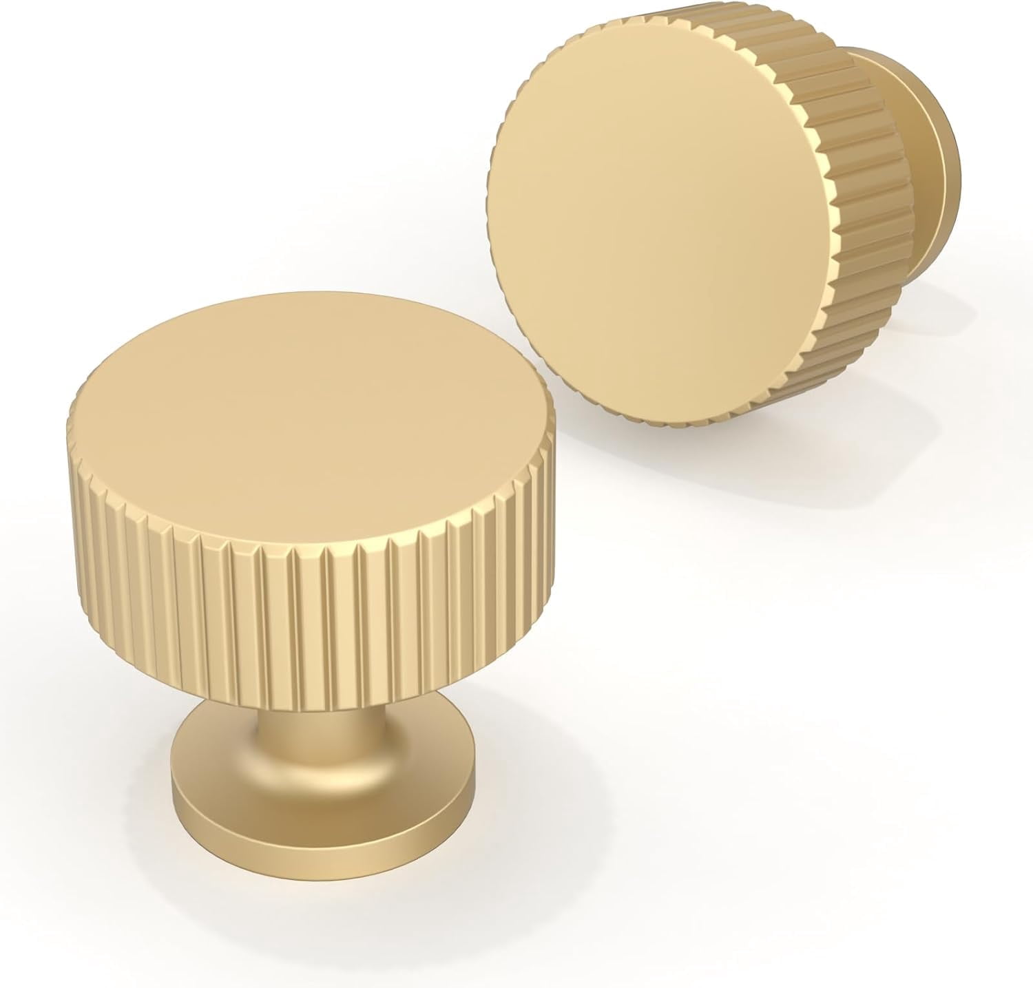 10 Pack Antique Brass Cabinet Knobs 1-1/10 Inch(28mm) Single Hole Cabinet Pulls Round Kitchen Cabinet Knobs Drawer Knobs