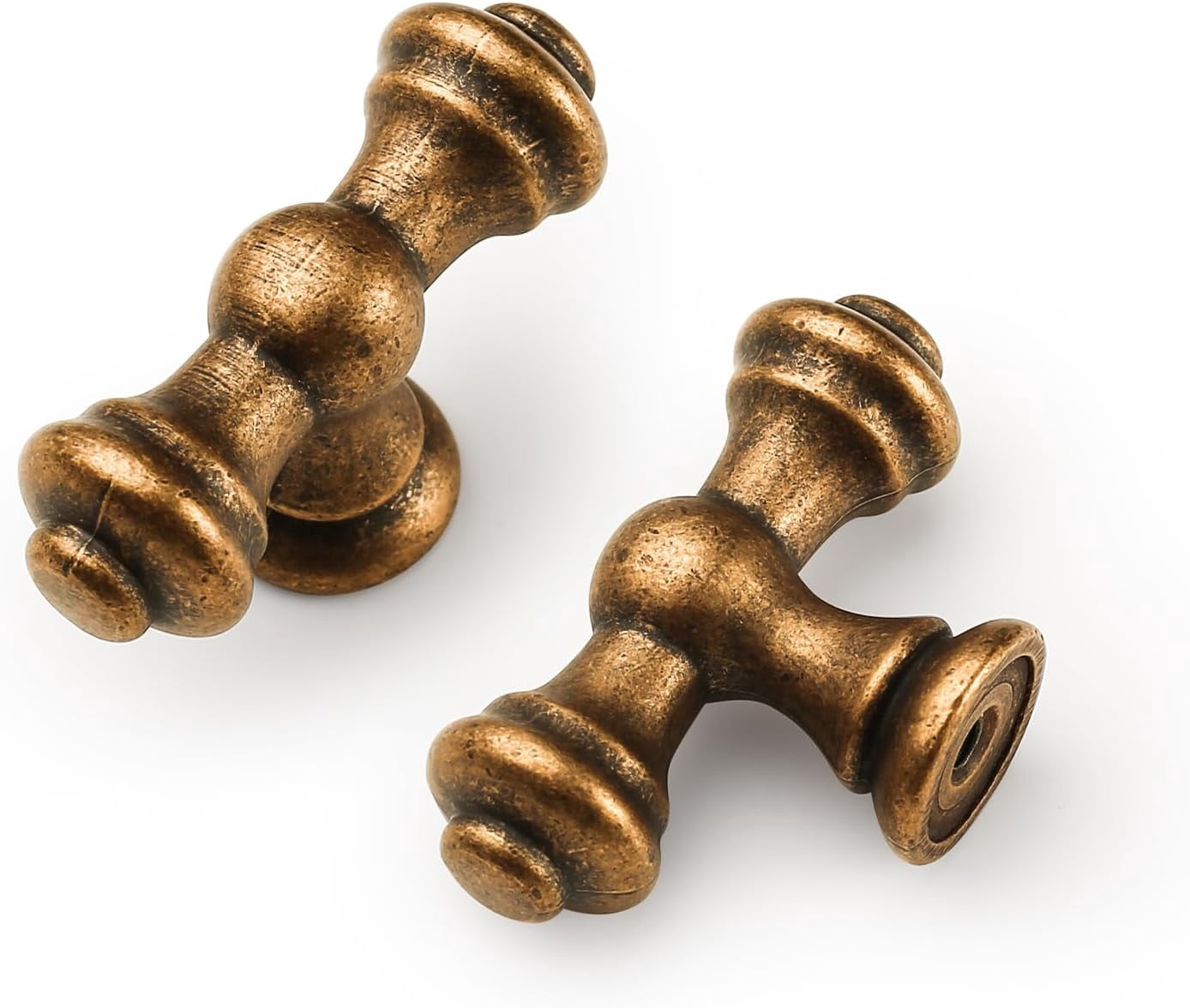 10 Pack Antique Brass Kitchen Cabinet Knobs Dresser Knobs Drawer Knobs Cabinet Hardware Zinc Knobs for Dresser Drawers 3768 AD0018