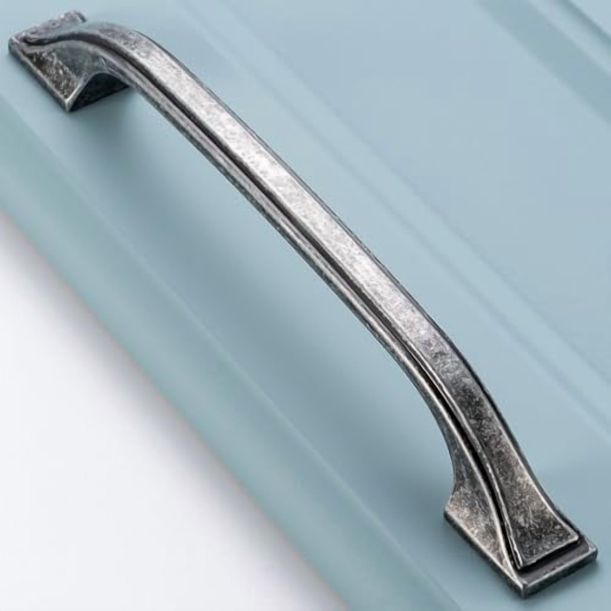 10 Pack Antique Iron Cabinet Pulls 5 Inch Vintage Iron Cabinet Handles Antique Iron Hardware for Kitchen Cabinets 8222 Drawers Bedroom Dresser Bathroom Vanity Cupboard