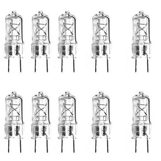 (10)-Pack Anyray Replacement Light Bulb for GE Adora over range microwave and fan model # DVM 1950sr2ss 50W
