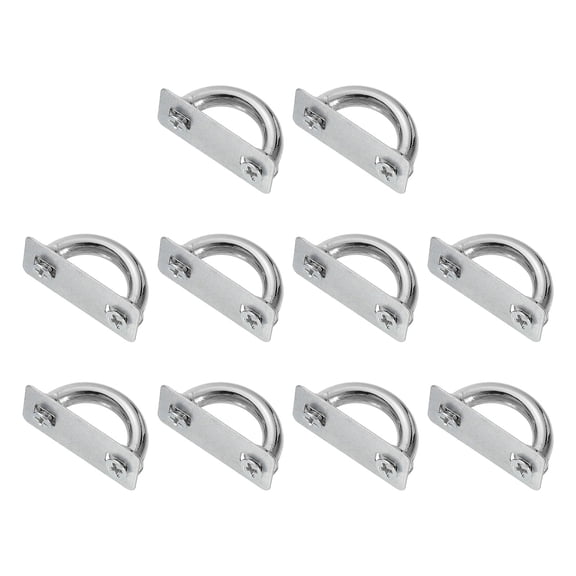10 Pack Arch Bridge Buckle, Metal D-Ring Connector Buckles Shackle 25x13x4mm for Bag Hanger Purse Strap DIY Craft, Silver