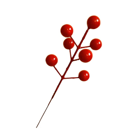 10 Pack Artificial Berry Picks for Christmas Tree, Berries Stems Holly Berry Branches Ornaments Wreath Crafts Wedding Holiday Season Winter Home Decor, Christmas Tree Ornaments Sprays