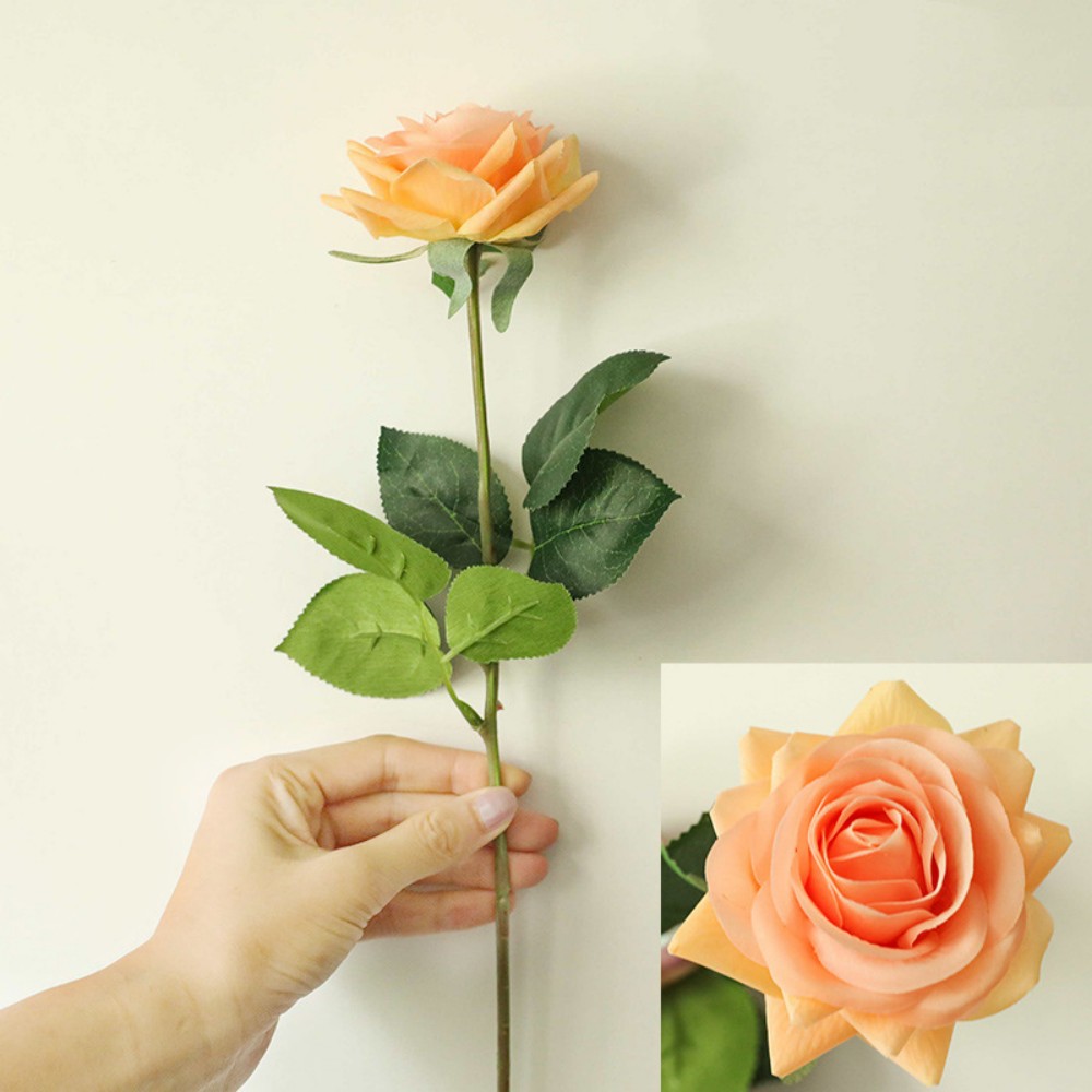 10 Pack Artificial Flowers TRIANU Real Looking Fake Roses with Stems ...