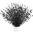 thumbnail image 1 of 10 Pack Artificial Glitter Berry Stem Ornaments, 20 Inches Fake Christmas Picks Decorative Glitter Sticks for Christmas Tree DIY Wreath Crafts Gift Fireplace Holiday Home Decor (Black), 1 of 7