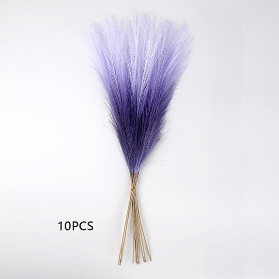 10-Pack Artificial Pampas Grass – 21.65 Inch Faux Reed Decor for Home, Wedding & Christmas Party