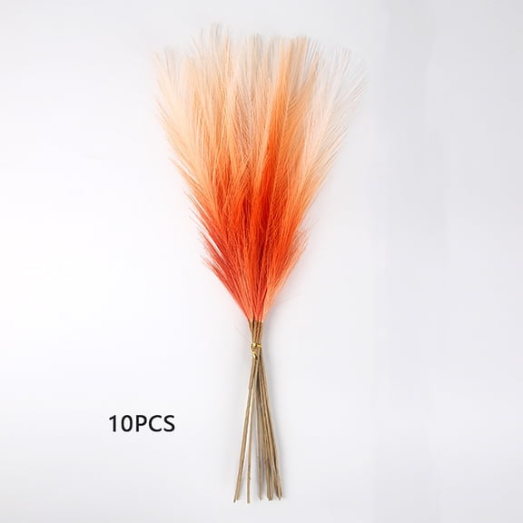 10 Pack Artificial Pampas Grass Decor, 21.65 Inch Fake Flowers for Christmas Tree Gothic Wedding Party Festival Home Decorations, Multicolor Plastic Reeds for Indoor Outdoor