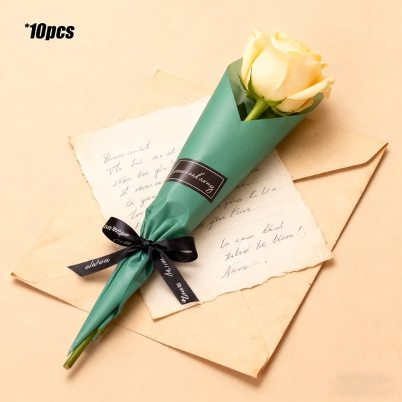 10 Pack Artificial Rose Flowers, Valentine'S Day Gift Roses, Shiny Plastic Roses For Wedding Party Decor, Long Lasting(Yellow)