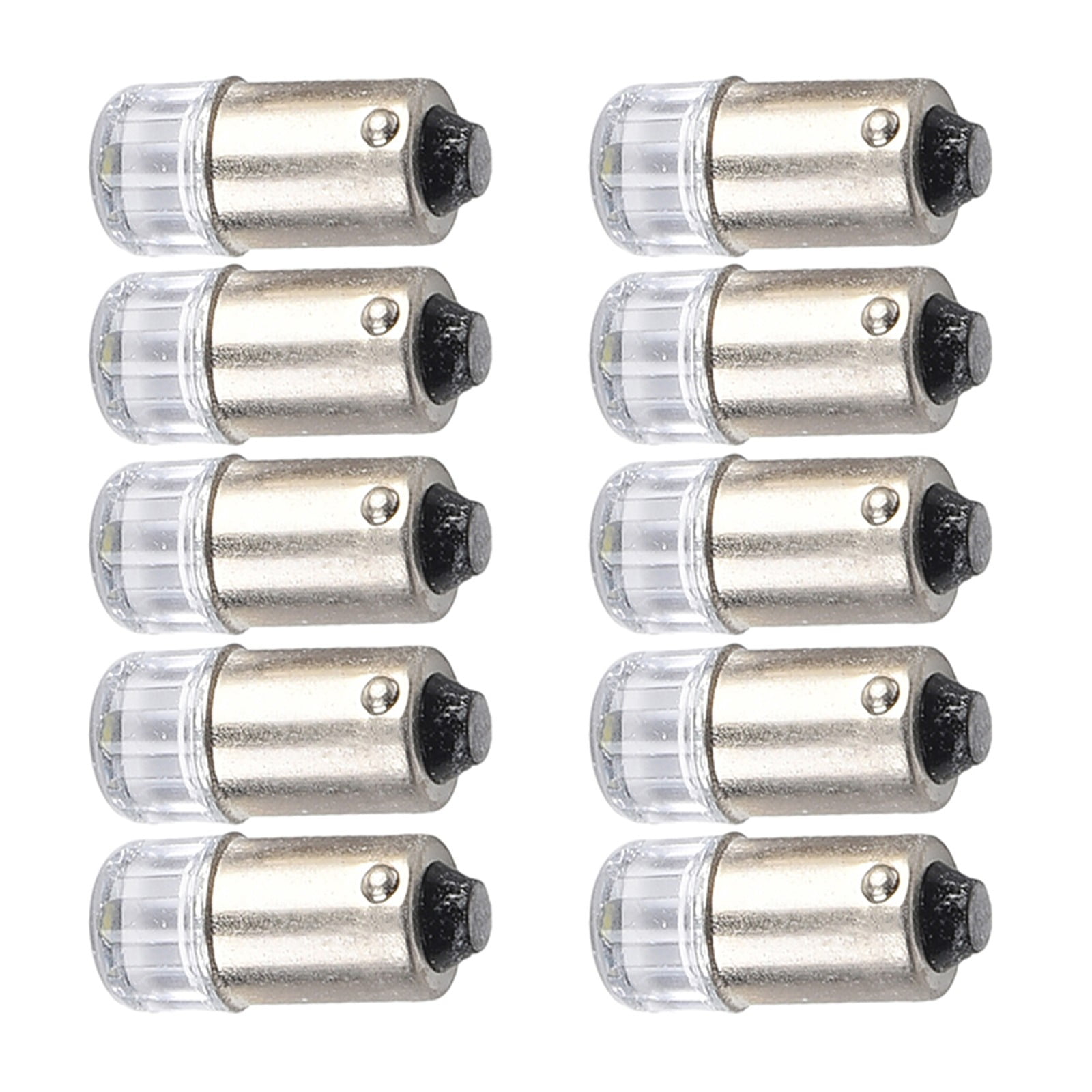 10-Pack Ba9S Led Light Bulb 12V White Red Instrument Panel Lamp For Car Truck Interior Lighting